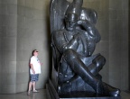 Niegosh Mausoleum - Lovćen National Park - statue of Peter II Petrovic Niegosh