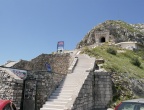 Niegosh Mausoleum - Lovćen National Park - view from parking in the direction of the tunel to mausoleum